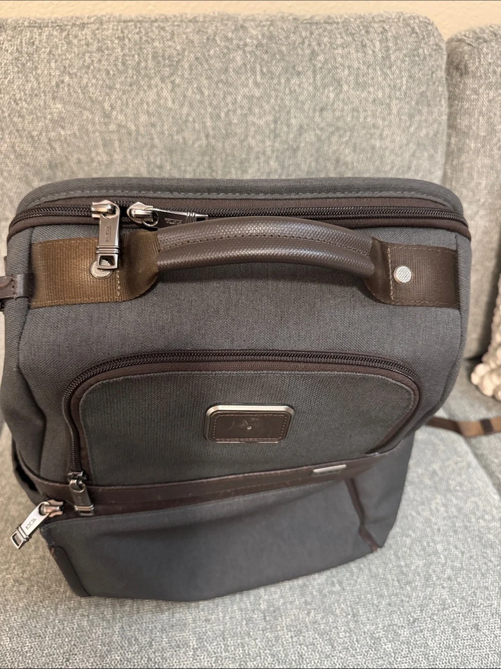 Tumi Alpha 3 slim solutions backpack brief pack laptop ballistic nylon leather